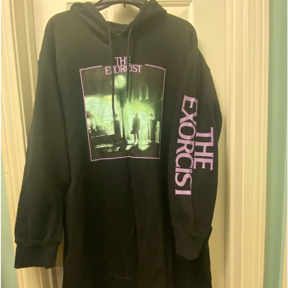 The Exorcist Hoodie Black and Purple Dress